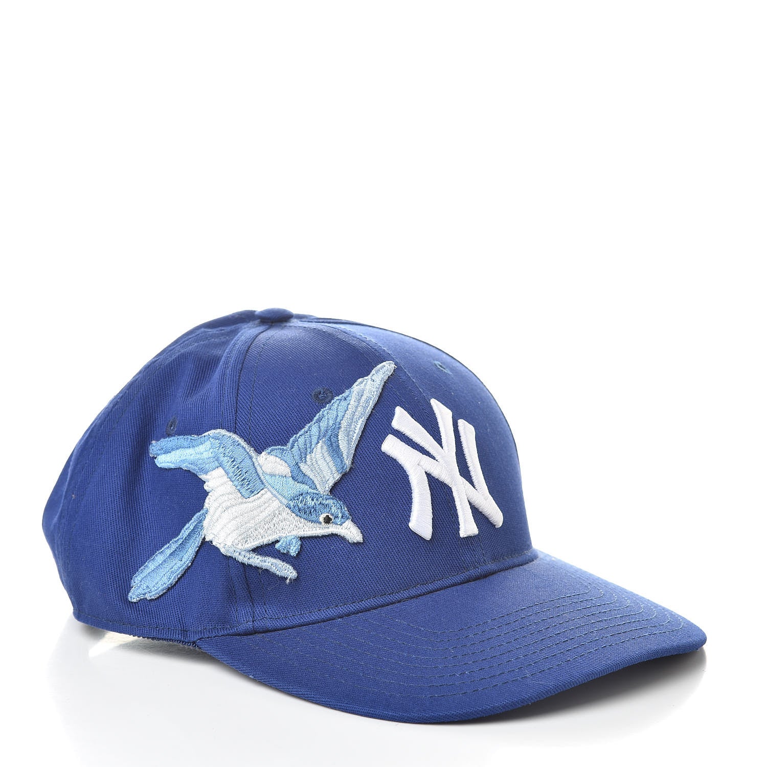 Gucci X SEGA Cotton NY Yankees Baseball Hat 55-59 Blue 5 of 9