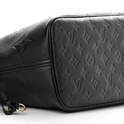 Louis Vuitton Empreinte Monogram Giant Neverfull MM Black 9 of 11