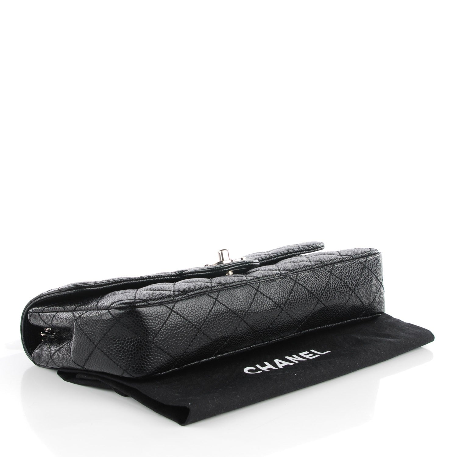 Chanel Caviar Quilted East West Flap Black 4 of 8