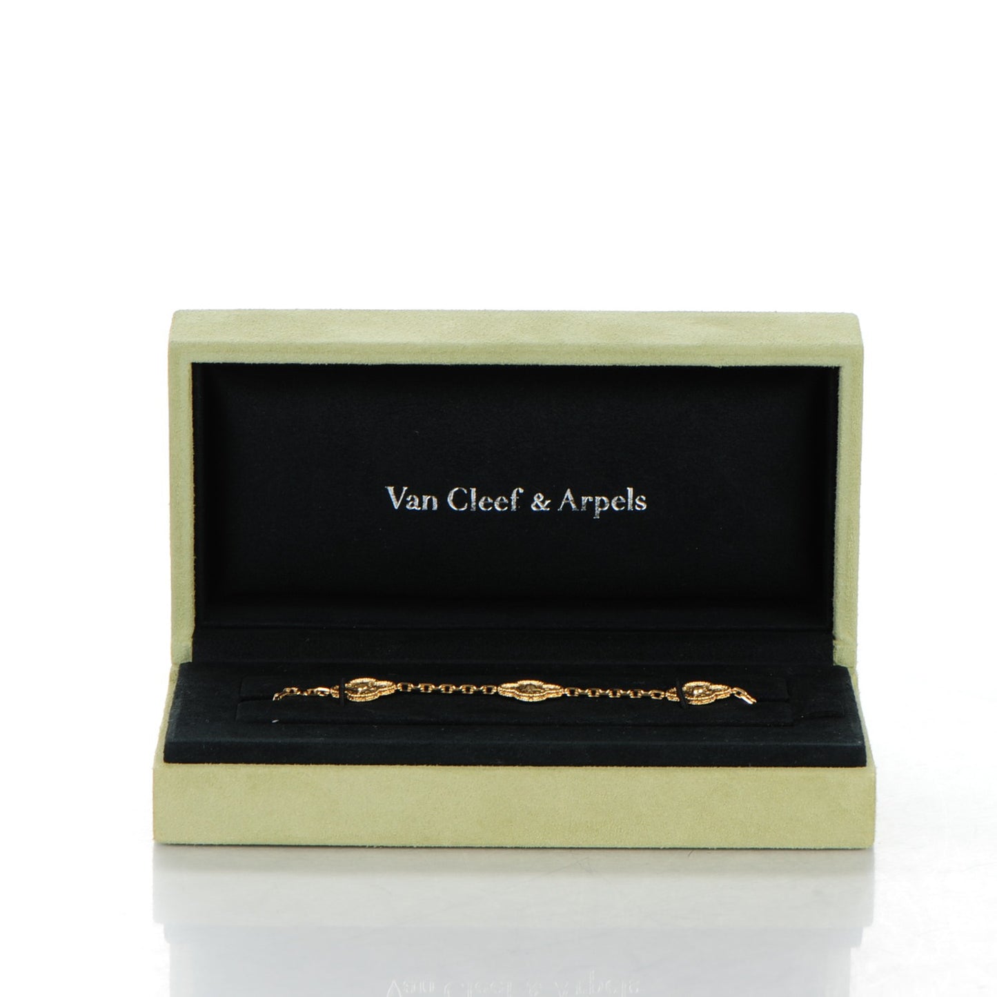 18K Yellow Gold 5 Motifs Vintage Alhambra Bracelet