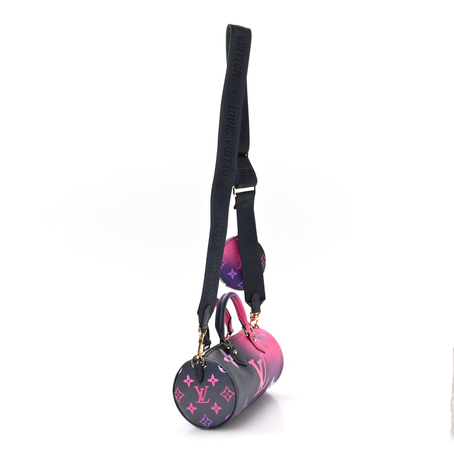 Monogram Giant Spring In The City Papillon BB Midnight Fuchsia