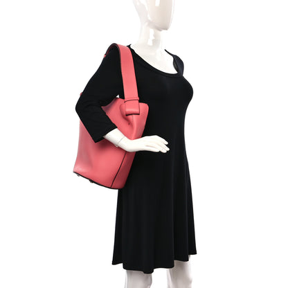 Burberry Supple Calfskin Medium Bucket Coral Pink 2 of 8