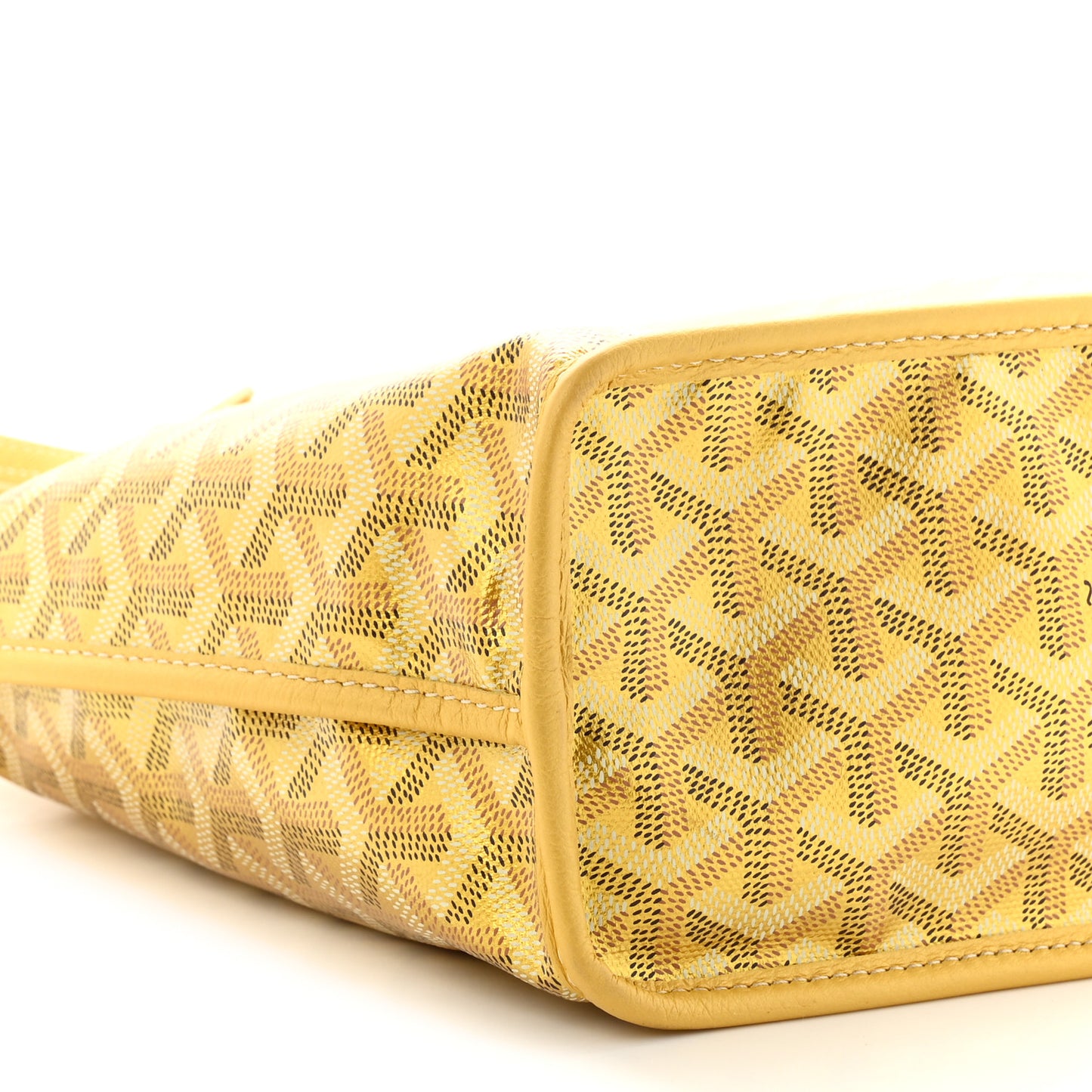 Goyardine Precious Metals Reversible Mini Anjou Gold