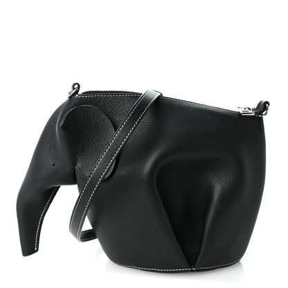 Loewe Calfskin Mini Elephant Crossbody Bag Black 1 of 10