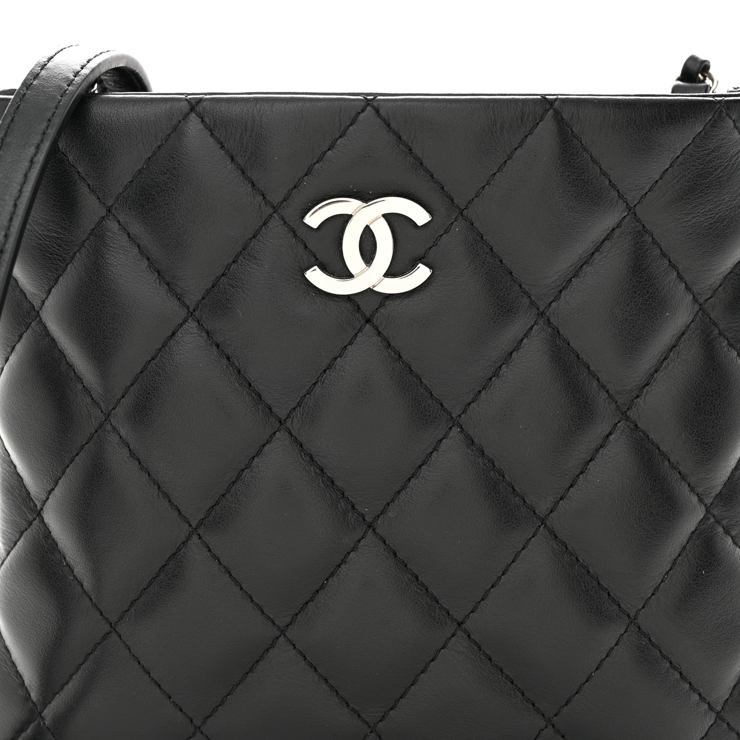 Chanel Lambskin Quilted Crossbody Bag Black 9 of 11