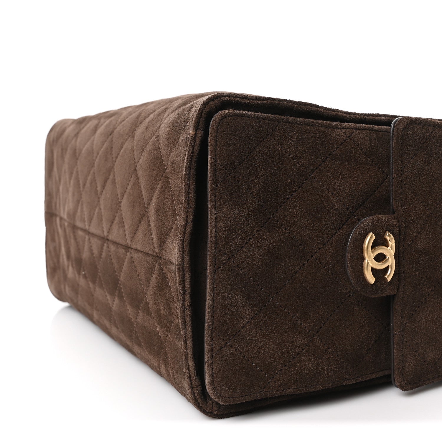 Chanel Suede Quilted Medium Chanel 25 Handbag Dark Brown 11 of 11