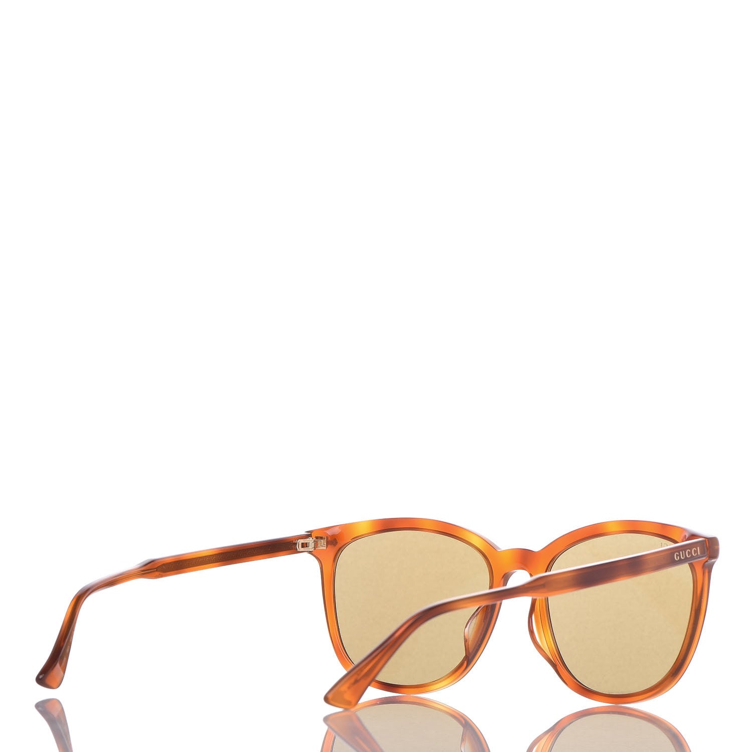 Gucci Acetate Square Frame Sunglasses GG0196SK Tortoise 4 of 9