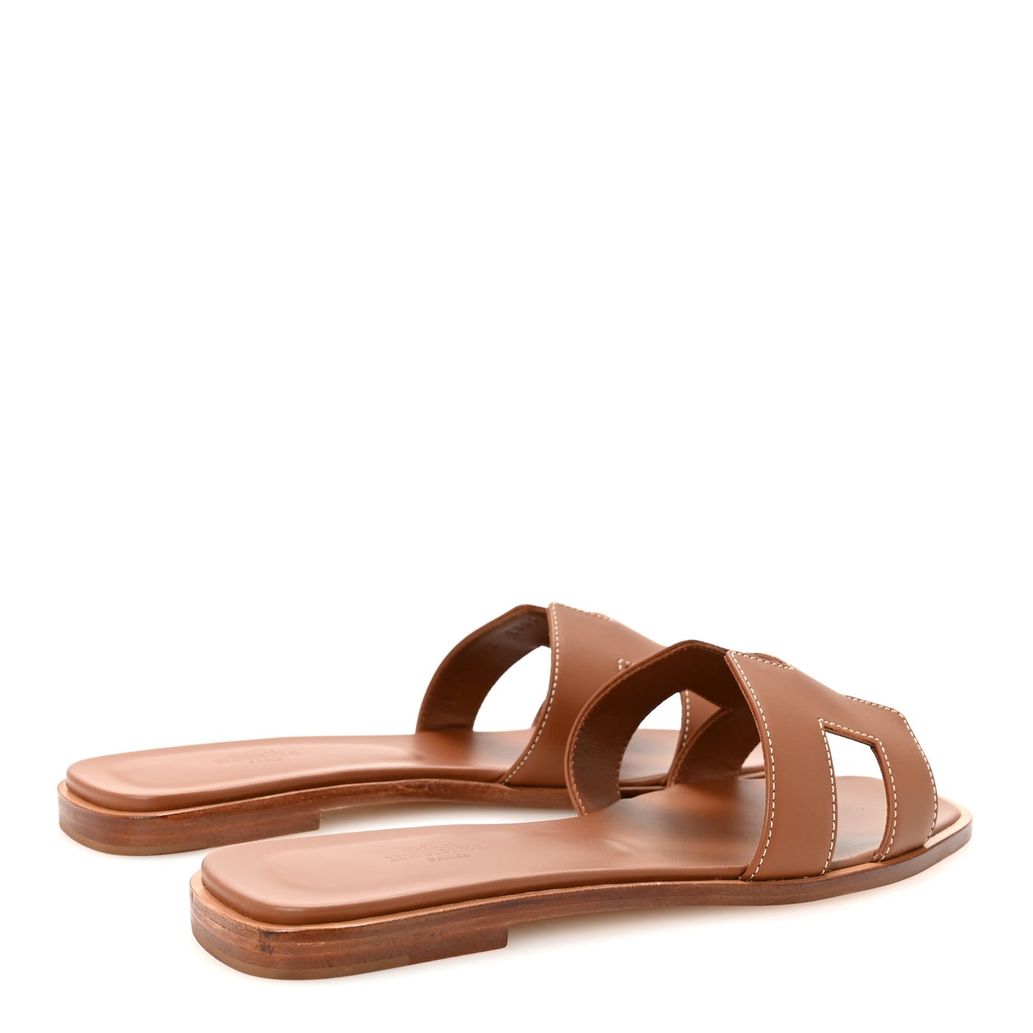 Box Calfskin Oran Sandals 39 Gold