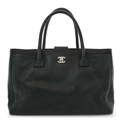 Chanel Calfskin Cerf Executive Shopper Tote Black 1 of 12