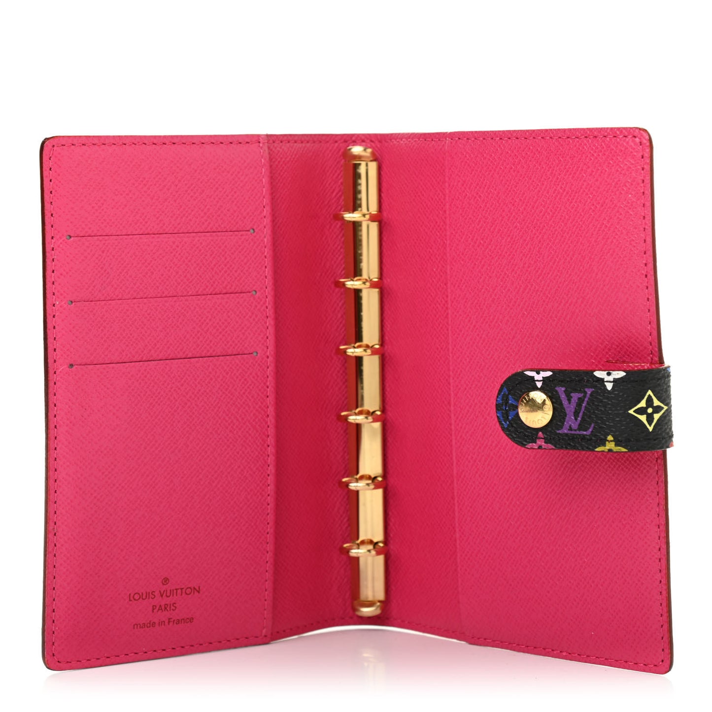 Monogram Multicolor Small Ring Agenda Cover Black Grenade