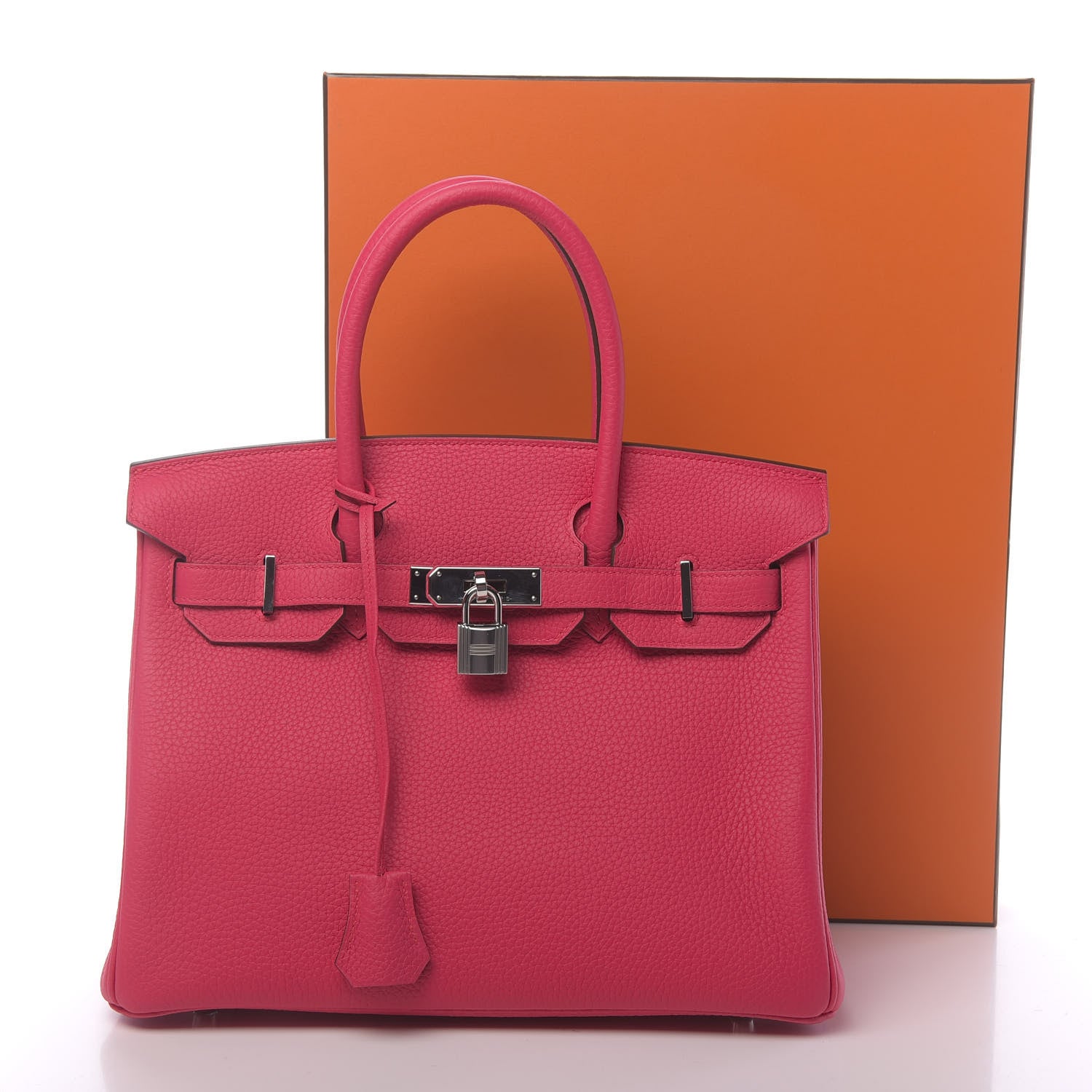 Hermes Taurillon Clemence Birkin 30 Rose Extreme 11 of 11