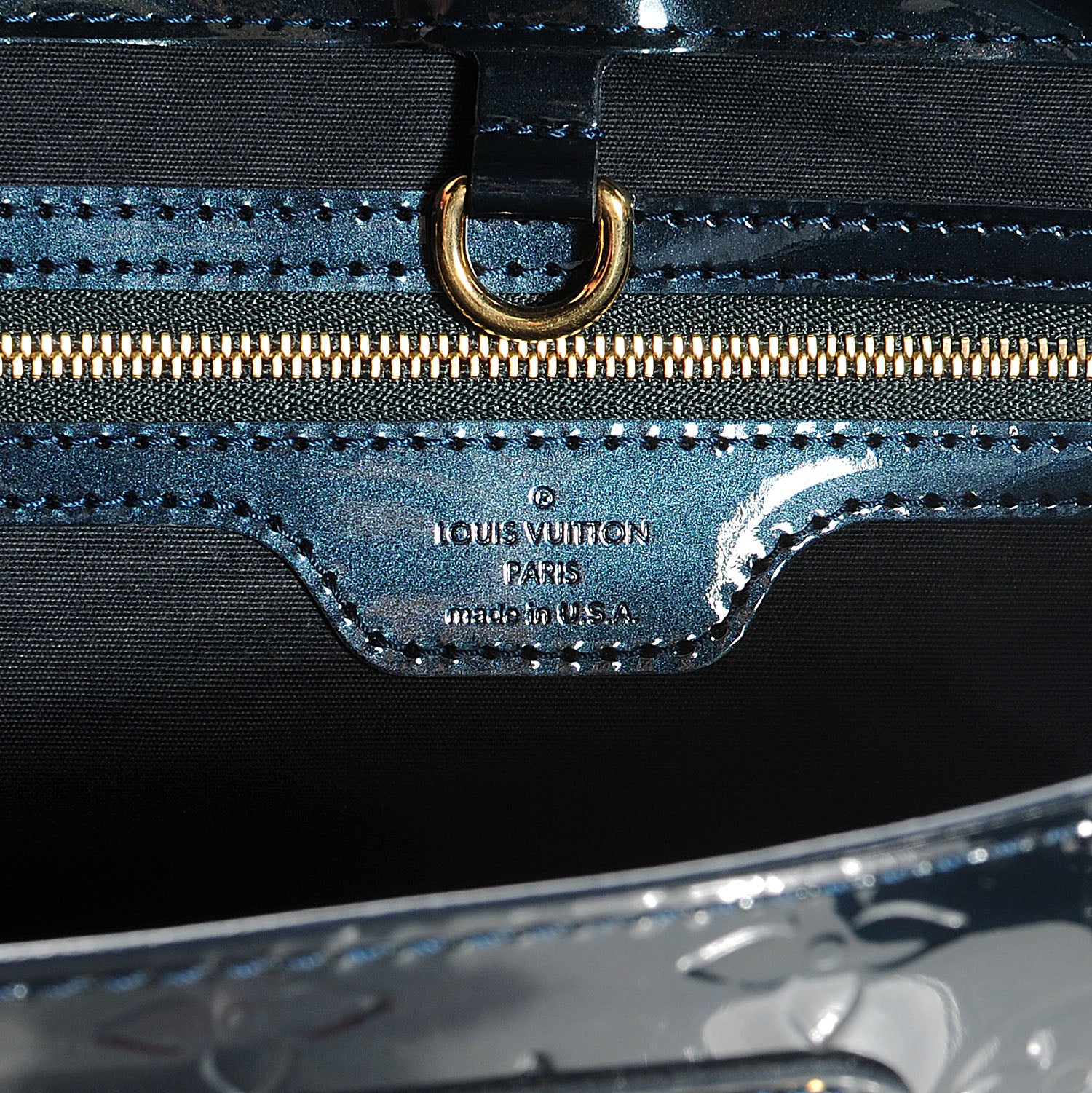 Louis Vuitton Vernis Wilshire PM Blue Nuit 6 of 7