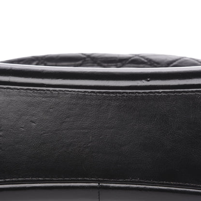Chanel Aged Calfskin Quilted Medium Gabrielle Hobo Black 11 of 15