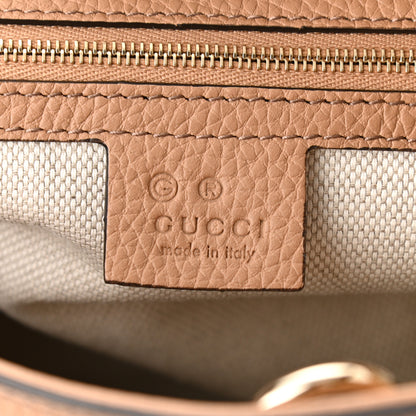 Gucci Pebbled Calfskin Medium Soho Chain Shoulder Bag Camelia 6 of 10