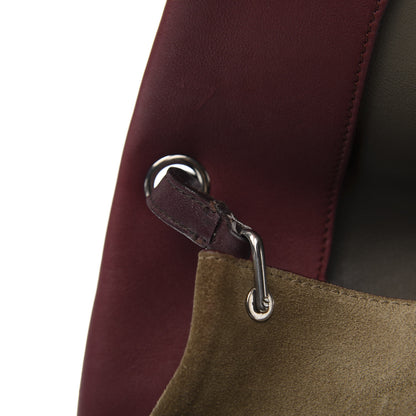 Celine Calfskin Suede All Soft Shoulder Bag Burgundy 12 of 17