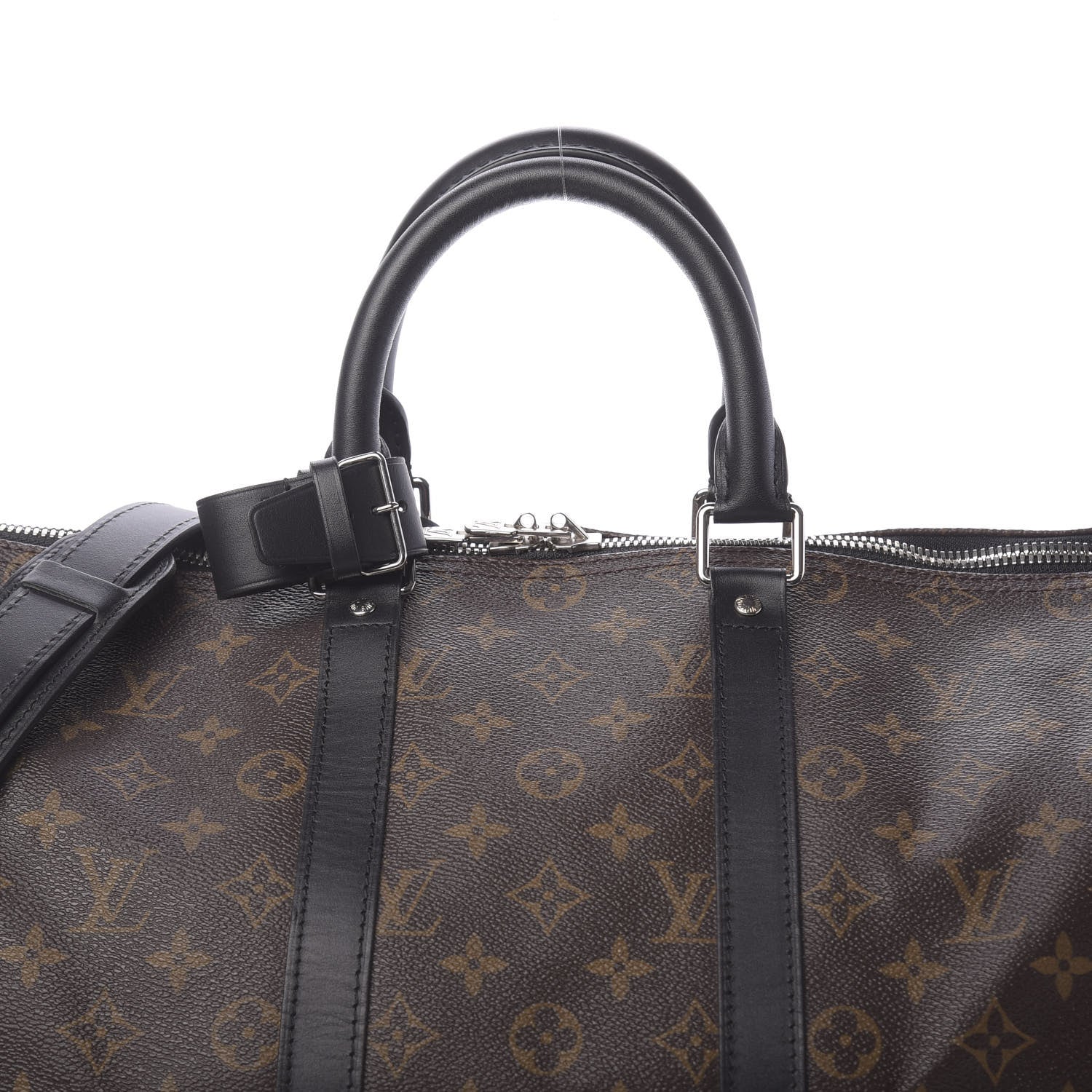 Louis Vuitton Monogram Macassar Keepall Bandouliere 45 10 of 10