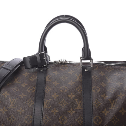 Louis Vuitton Monogram Macassar Keepall Bandouliere 45 10 of 10