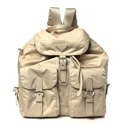 Prada Nylon Saffiano Medium Backpack Deserto 1 of 12