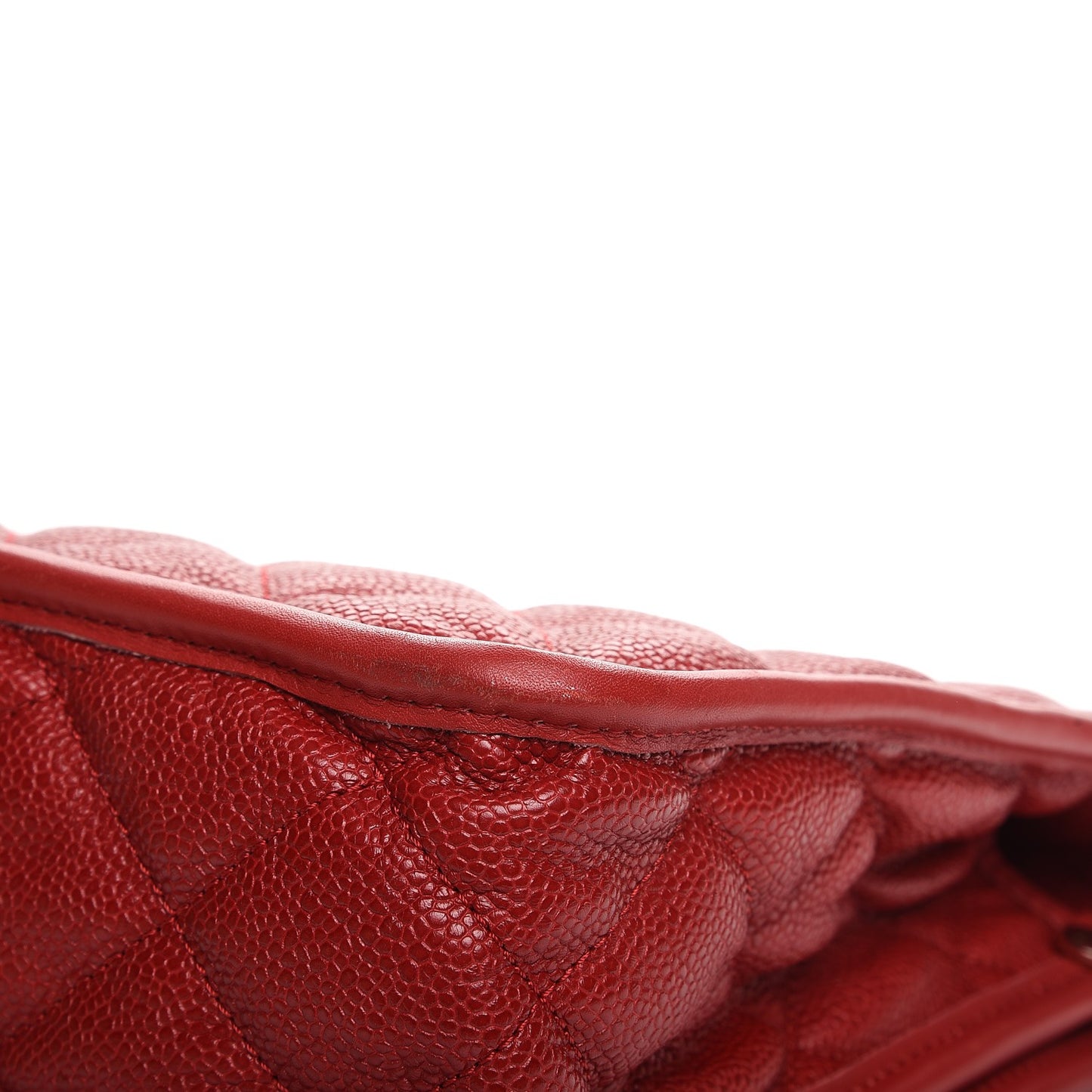 Caviar Large French Riviera Flap Red