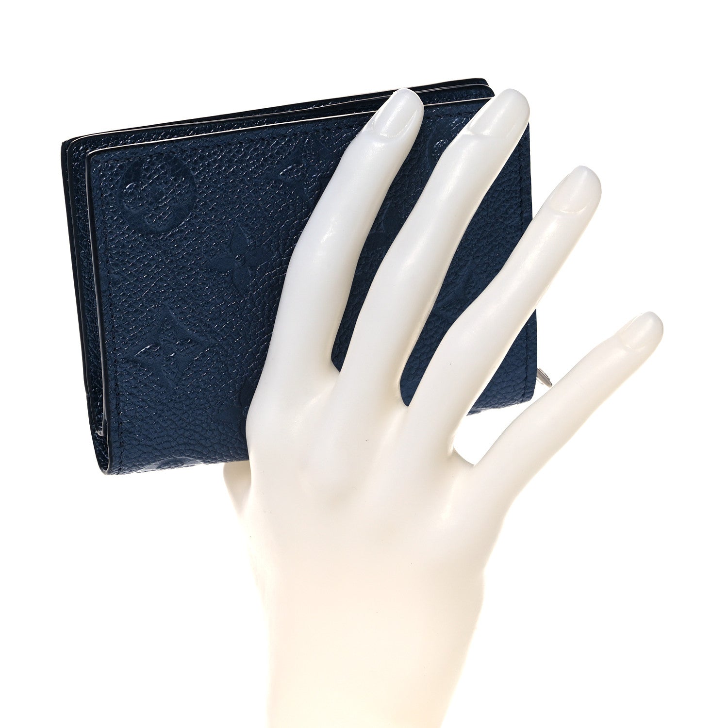 Louis Vuitton Metallic Empreinte Clea Wallet Navy Nacre 2 of 8