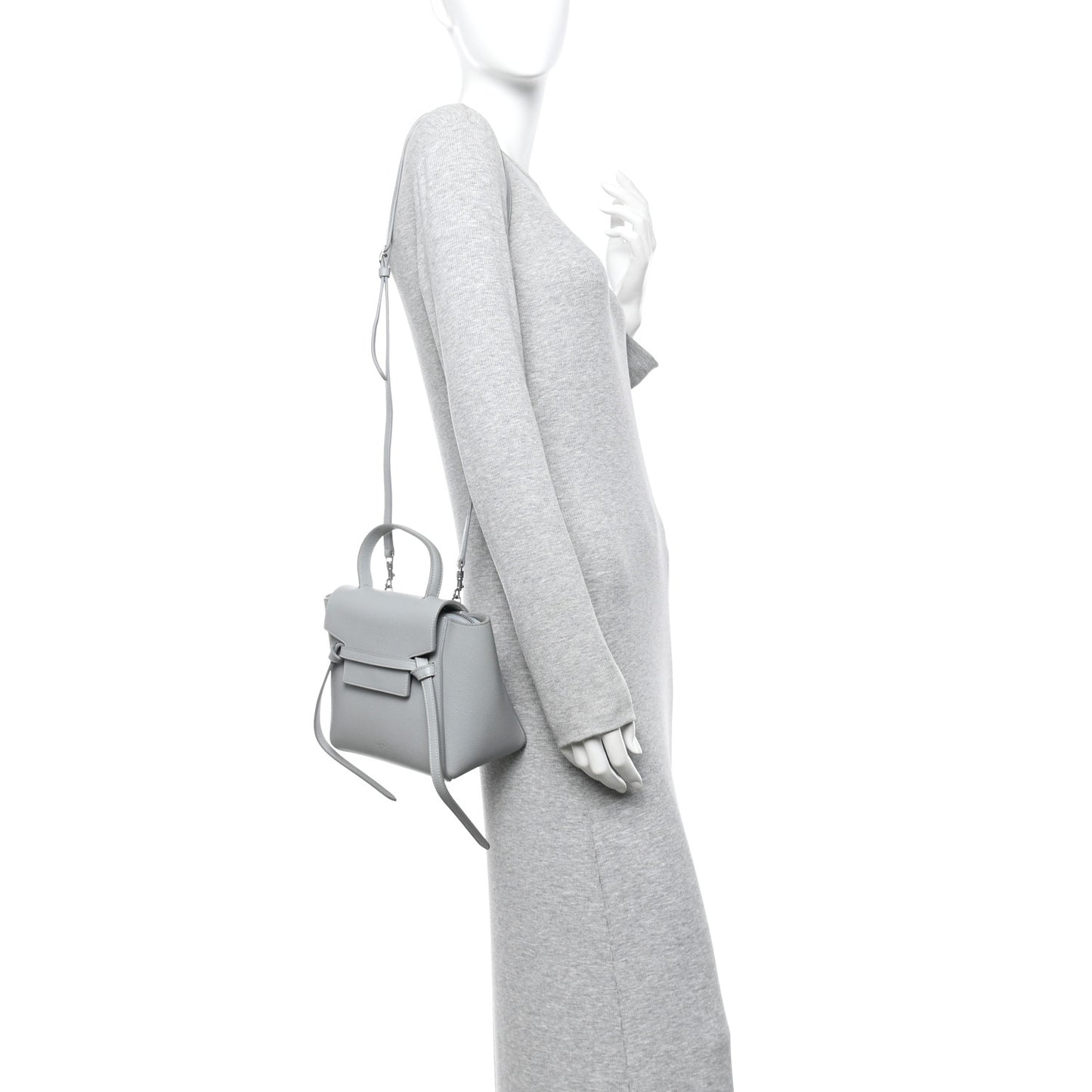 Grained Calfskin Nano Belt Bag Mineral