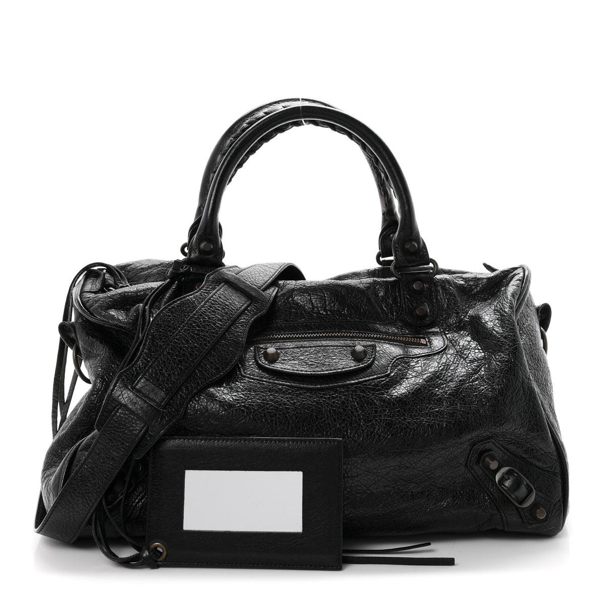 Agneau Classic Hardware Boston  Black