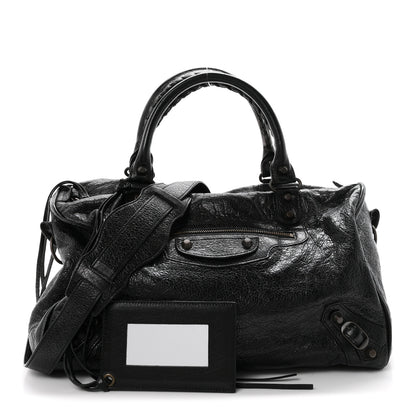 Balenciaga Agneau Classic Hardware Boston  Black 3 of 11