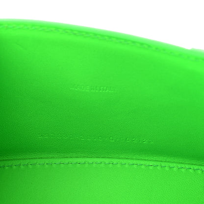 Balenciaga Shiny Calfskin Strass Crocodile Embossed Hourglass Top Handle Bag XS Fluo Green 7 of 10