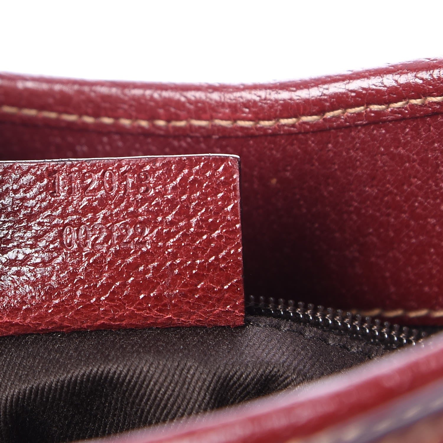 Gucci Monogram Calfskin Shoulder Bag Hobo Red 7 of 7