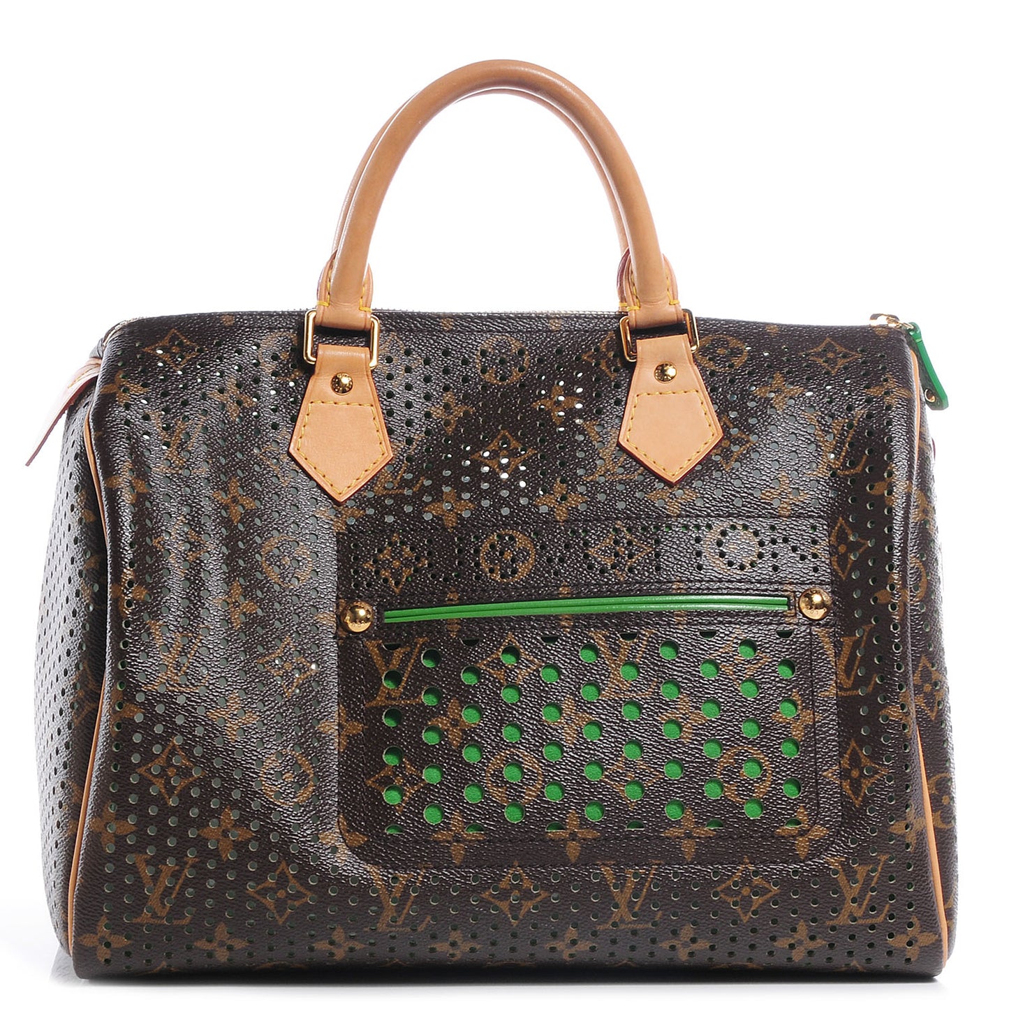 Monogram Perforated Speedy 30 Green
