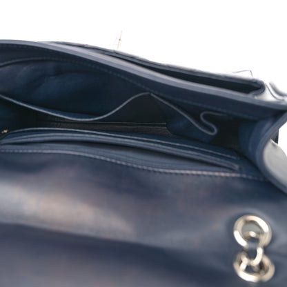 Chanel Lambskin Quilted Large Geometric Flap Navy 5 of 14