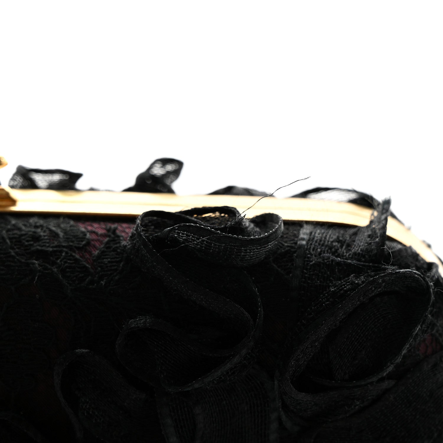Alexander McQueen Lace Twin Skull Box Clutch Black Pink 9 of 9