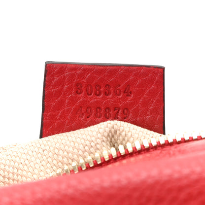 Gucci Pebbled Calfskin Small Soho Disco Bag Tabasco Red 7 of 10