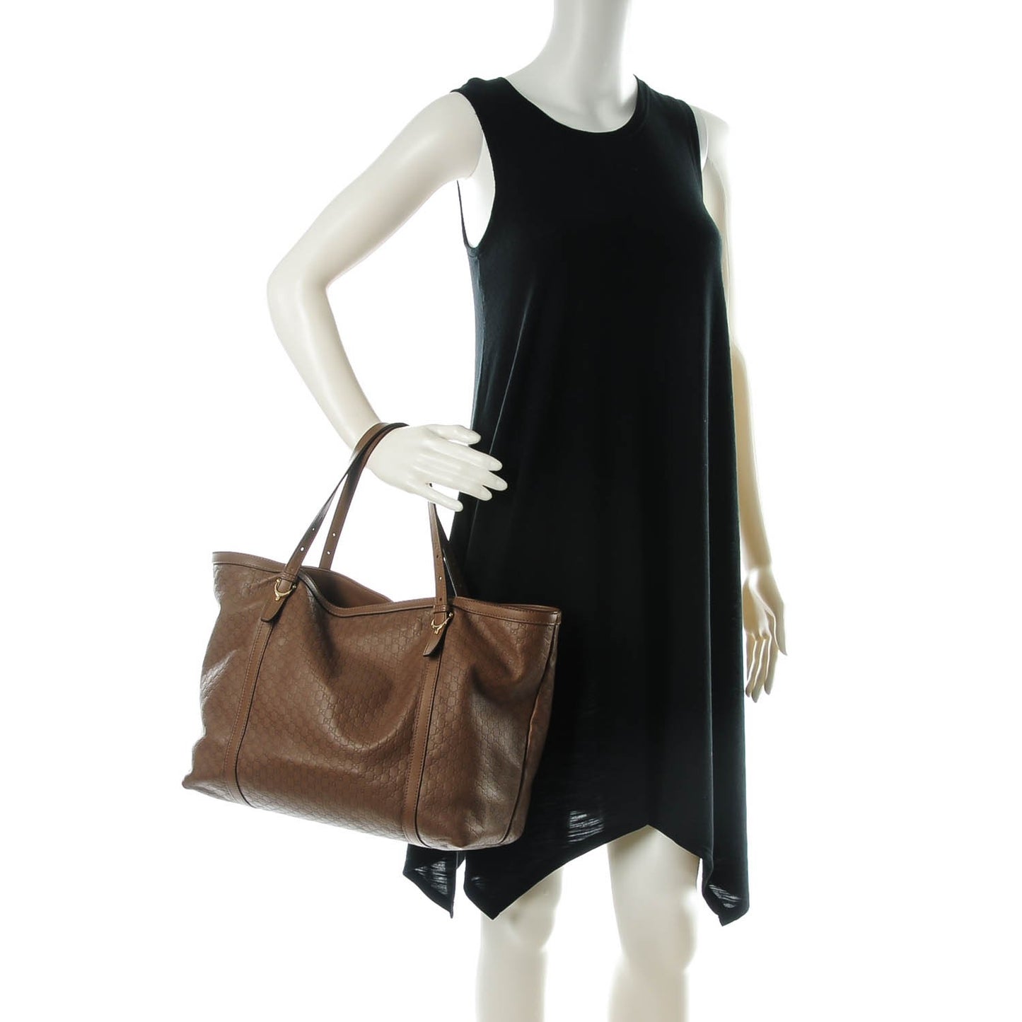 Microguccissima Medium Nice Tote Brown