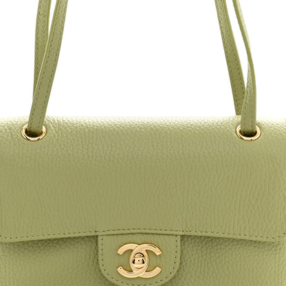 Chanel Grained Calfskin Mini Souplissimo Maxi Flap Green 8 of 11