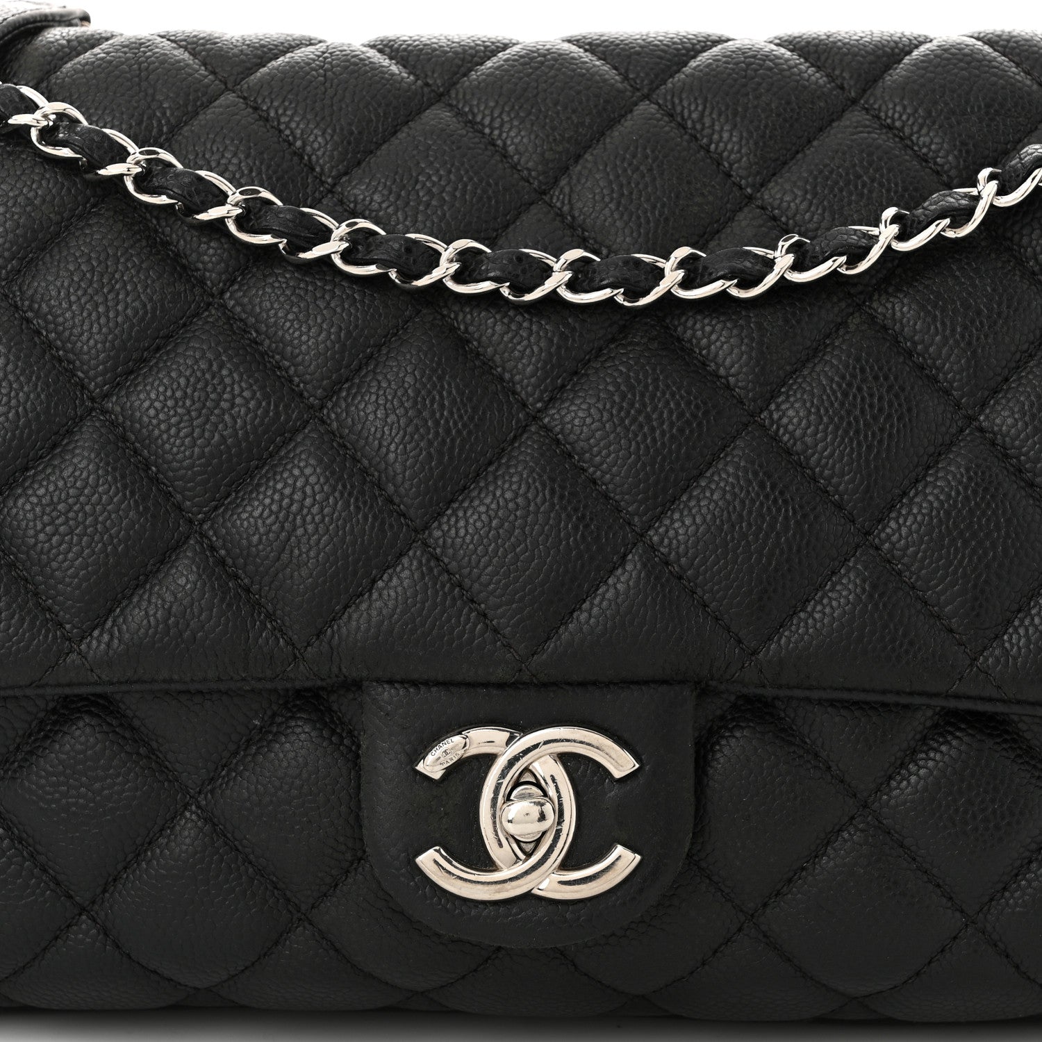 Chanel Caviar Quilted Jumbo Easy Flap Black 8 of 13