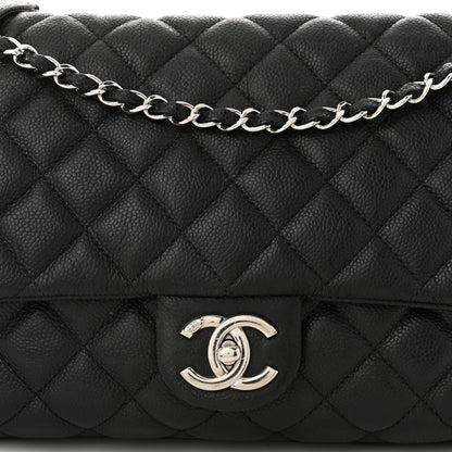 Chanel Caviar Quilted Jumbo Easy Flap Black 8 of 13