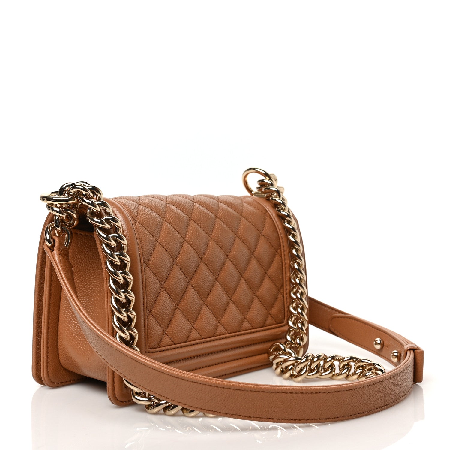 Chanel Caviar Quilted Small Boy Flap Brown 3 of 9