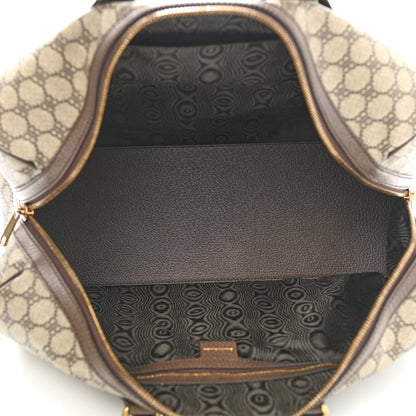 Gucci X BALENCIAGA BB Supreme Monogram Web Medium Ophidia Carry-On Duffle Bag Beige New Acero 4 of 10