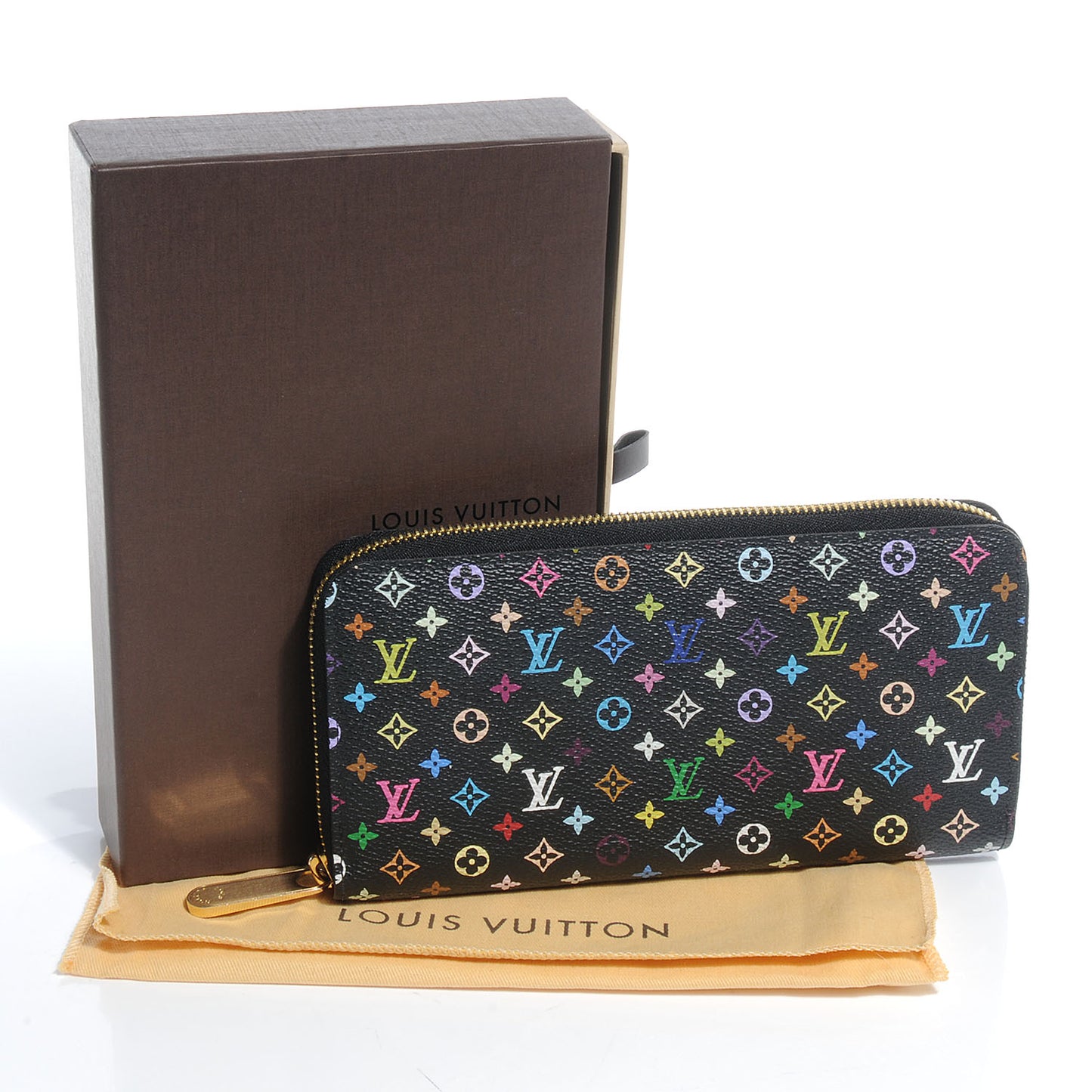 Monogram Multicolor Zippy Wallet Black Grenade
