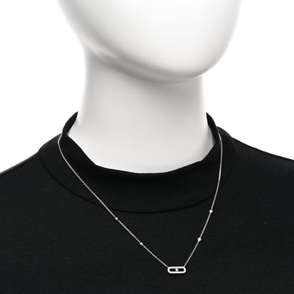 Messika 18K White Gold Diamond Move Uno Necklace 2 of 5