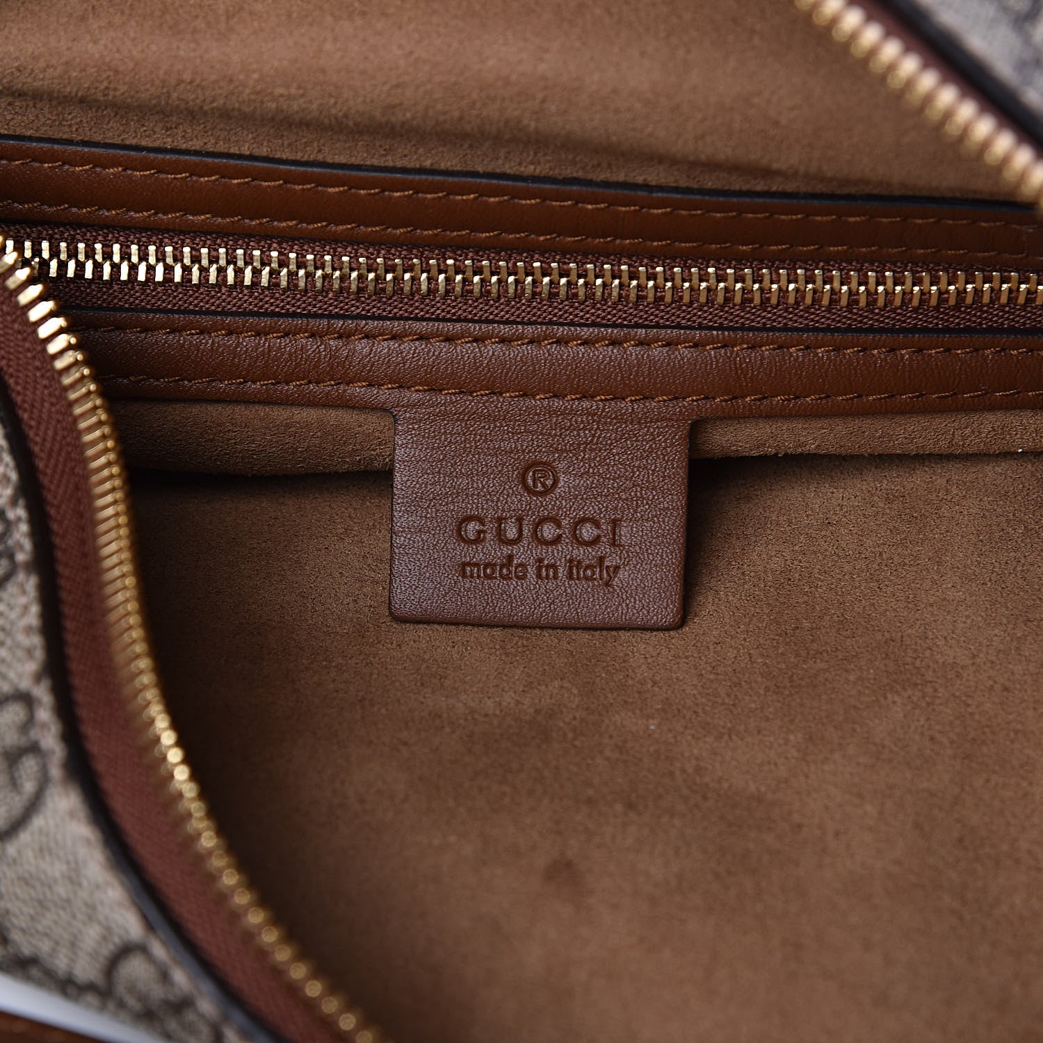 Gucci GG Supreme Monogram Large Linea A Hobo Light Brown 6 of 11