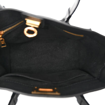 Louis Vuitton Calfskin Monogram On My Side PM Black 5 of 9