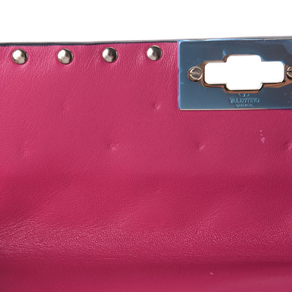Valentino Garavani Nappa Medium Rockstud Spike Shoulder Bag Disco Pink 7 of 10
