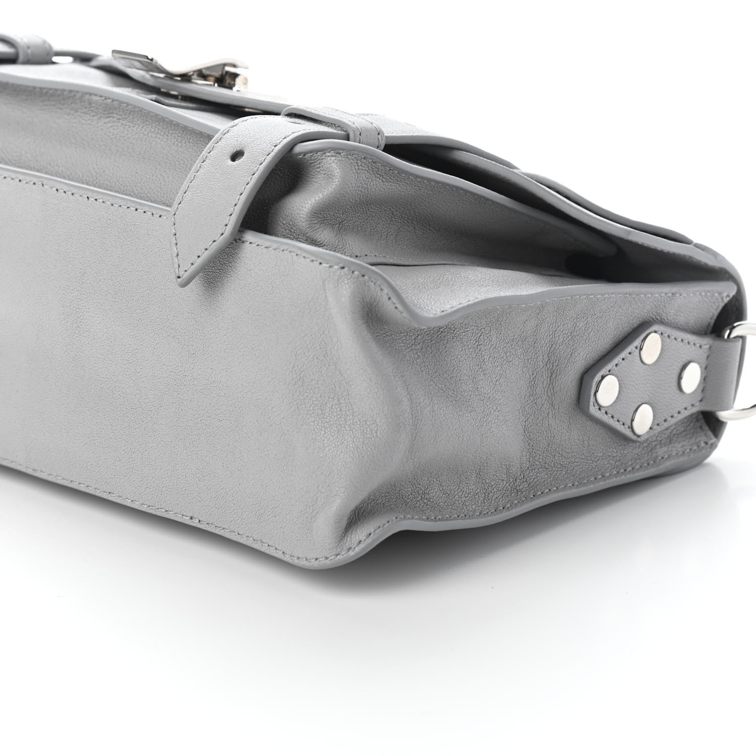 Proenza Schouler Lambskin Tiny PS1 Satchel Fog 8 of 8