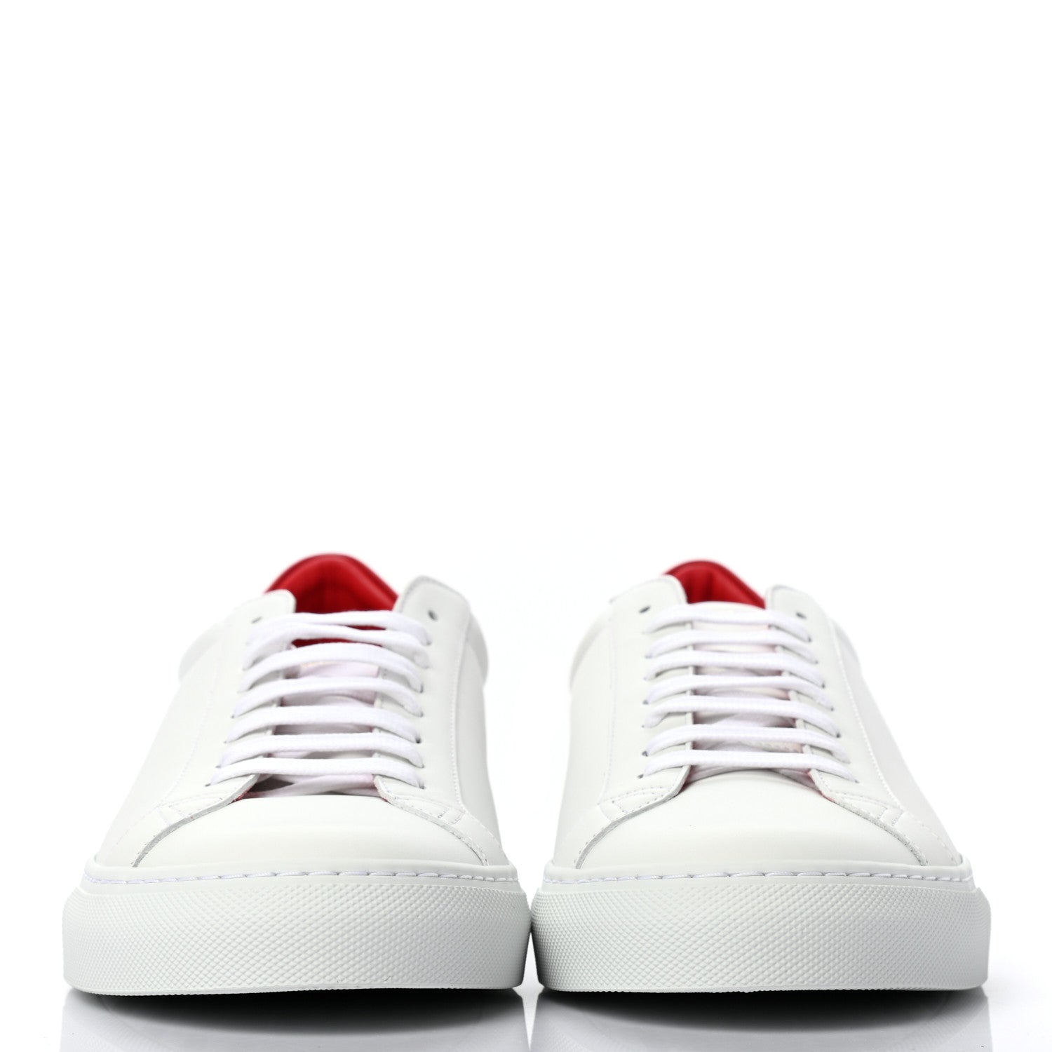 Givenchy Calfskin Mens Urban Street Sneakers 43 White Red 2 of 9