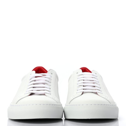 Givenchy Calfskin Mens Urban Street Sneakers 43 White Red 2 of 9