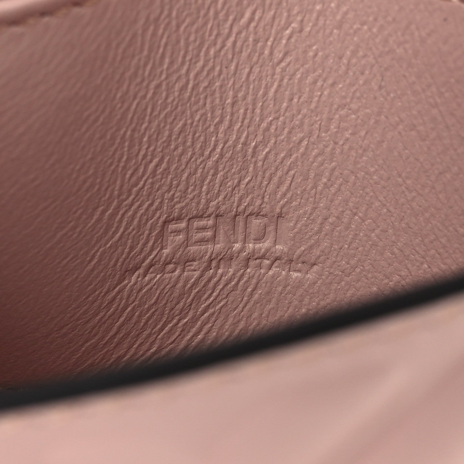 Fendi Nappa Matisse FF Embossed Nano Maxi Buckle Baguette Charm Rosa Quarzo 6 of 12