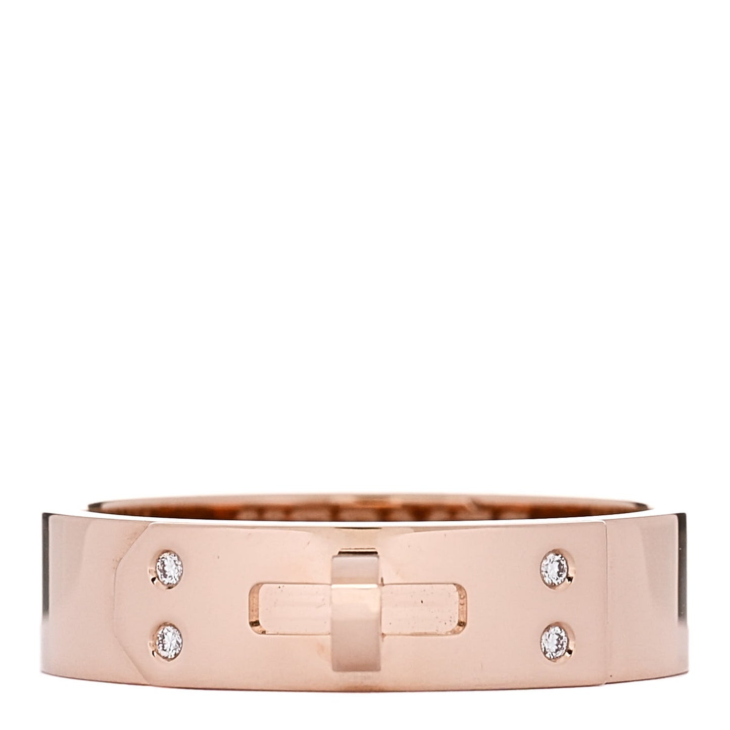 18K Rose Gold Diamond PM Kelly Ring 55 7.25