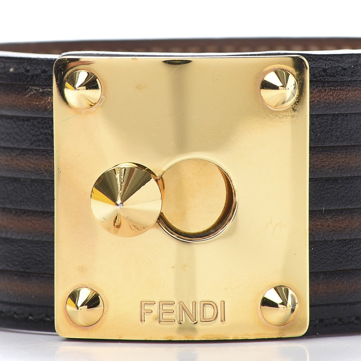 Nappa Goldmine Cuff Tobacco Black